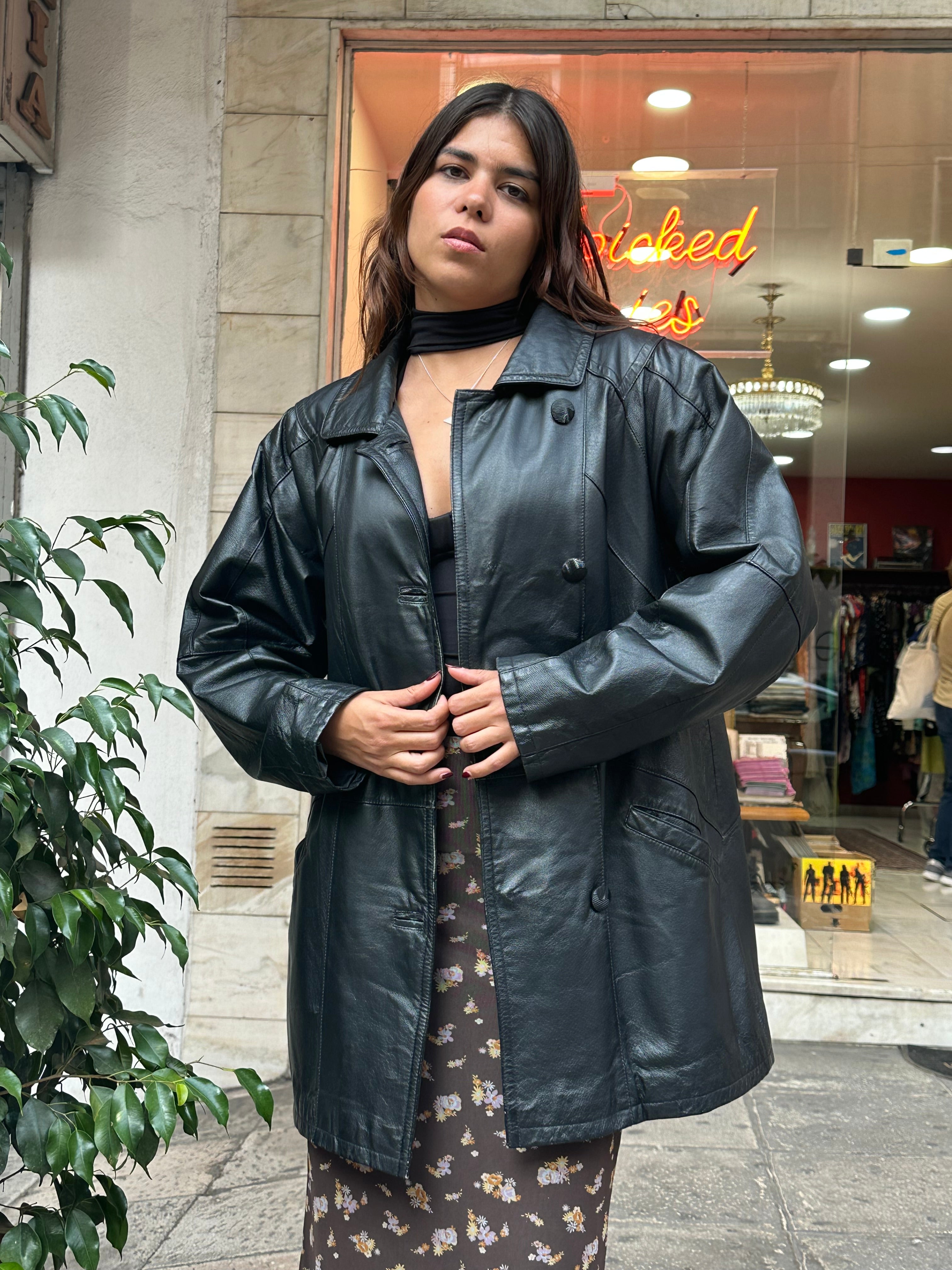 Vintage genuine leather jacket