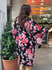 Vintage floral yukata robe