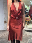 Stunning silk dead stock dress