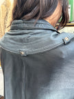 Vintage leather bomber jacket