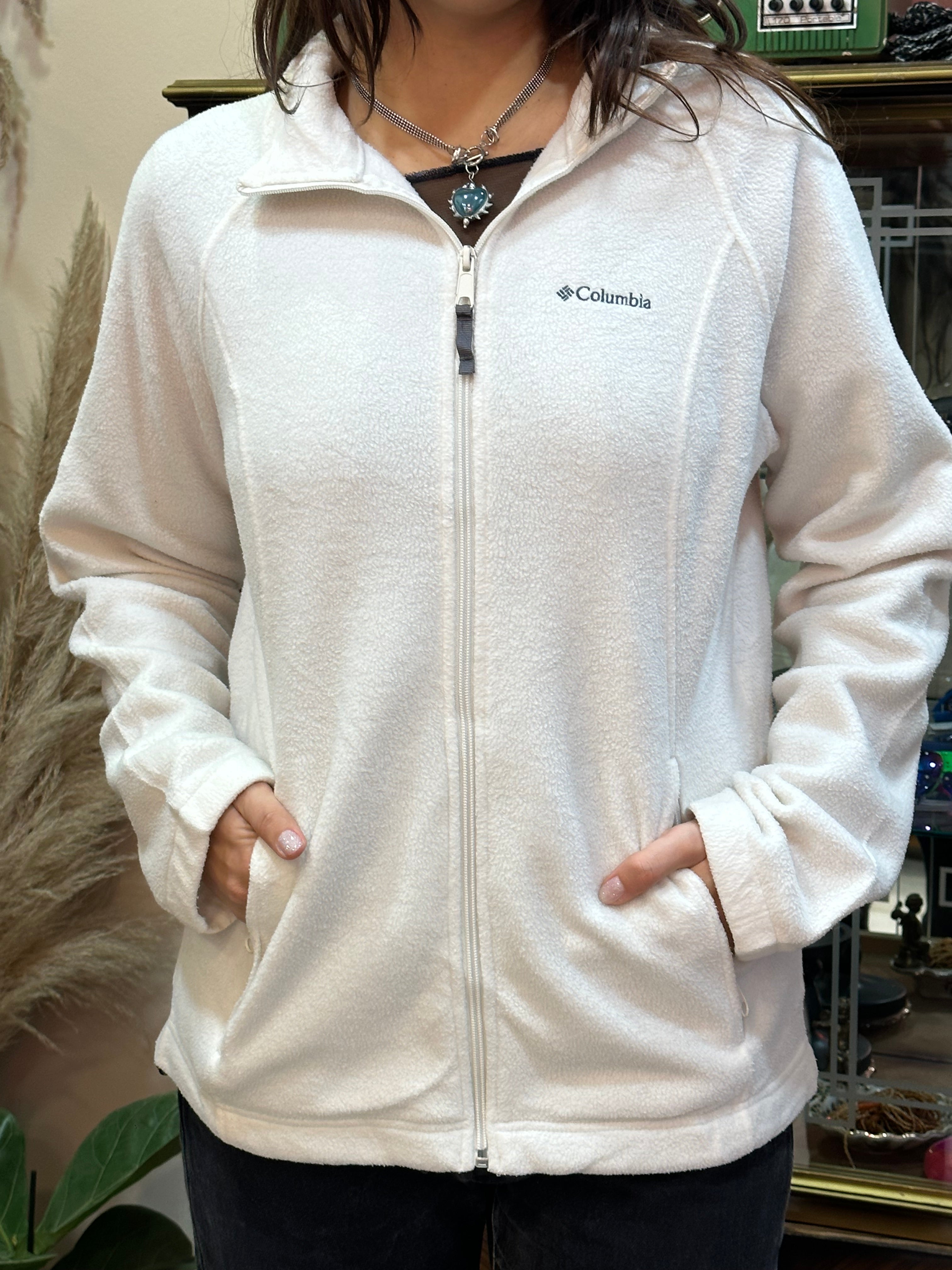 Columbia white fleece