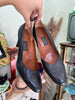 Vintage Italian black leather heels