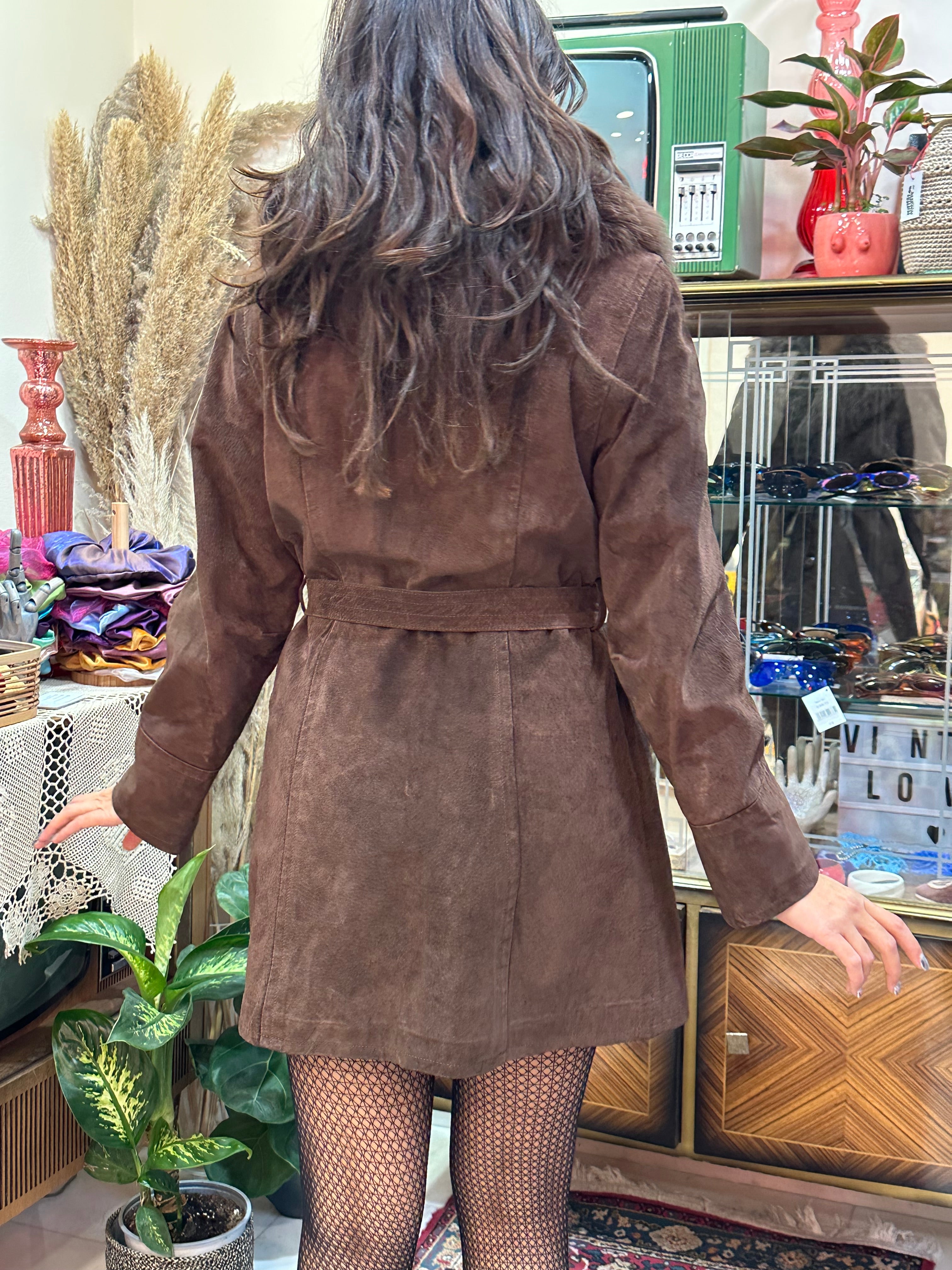 Stunning suede Afghan coat