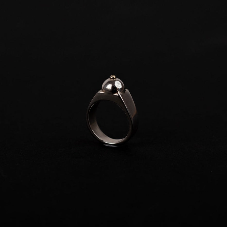 Noxpiria Golden nipple silver 925 ring
