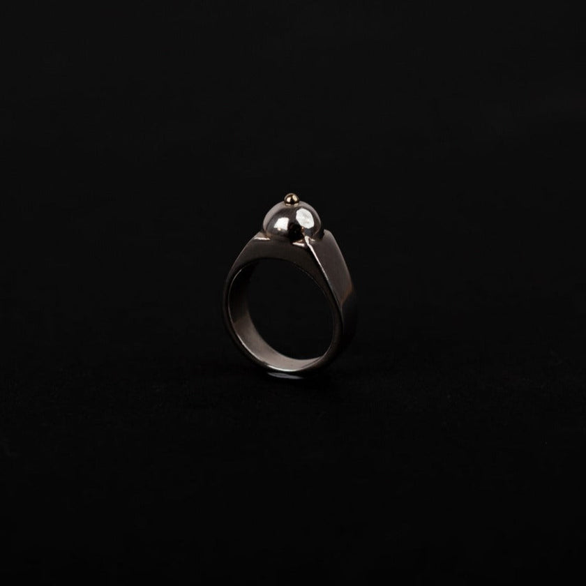 Noxpiria Golden nipple silver 925 ring