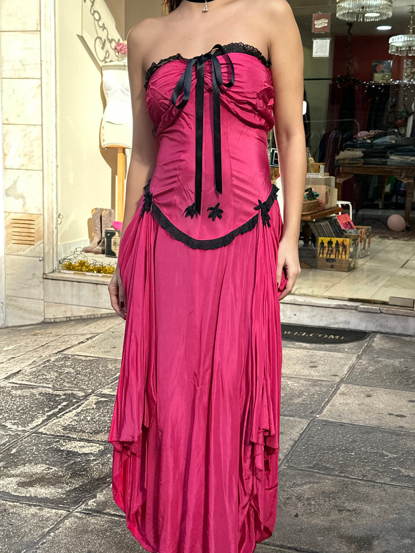 Stunning vintage strapless dress