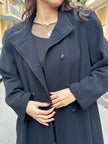 Vintage black wool coat