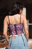 Super hot animal print corset