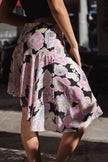 Stunning floral asymmetrical skirt