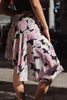 Stunning floral asymmetrical skirt