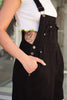 Vintage black denim dungarees