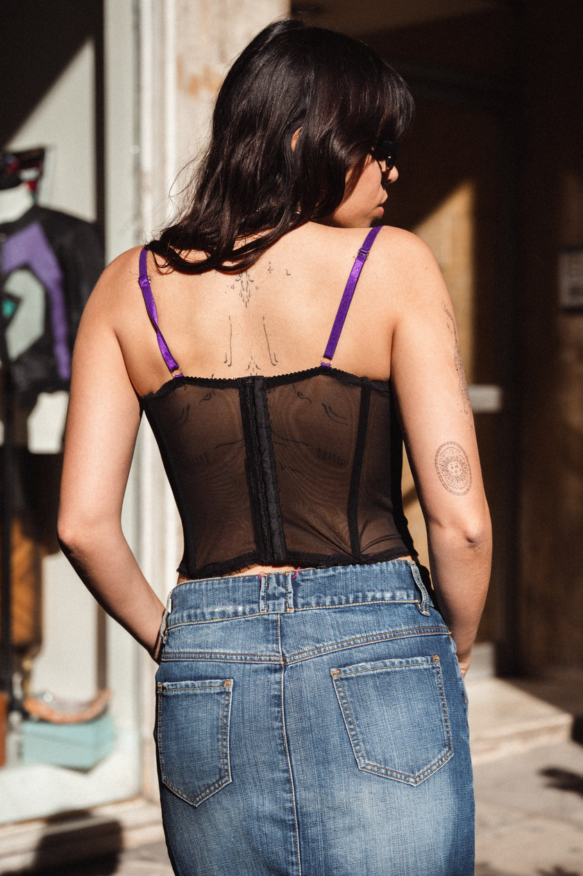 Street one denim skirt