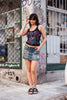 Save the Queen colourful top