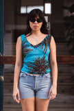 Super cute semi see-through sparkly top