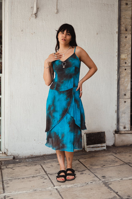 Gorgeous viscose Italian vintage dress