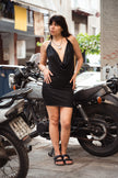 Super hot deadstock wet look dress