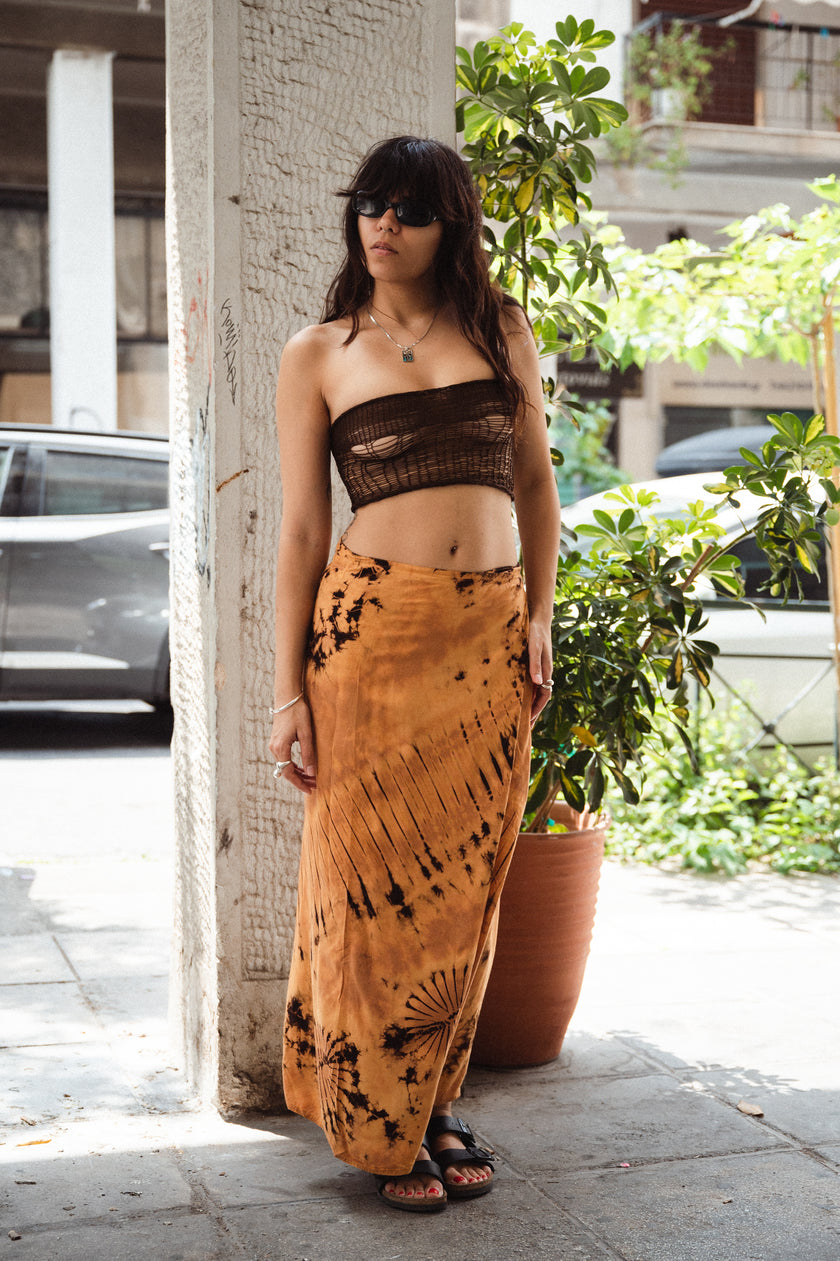 Super hot handmade distressed knit top