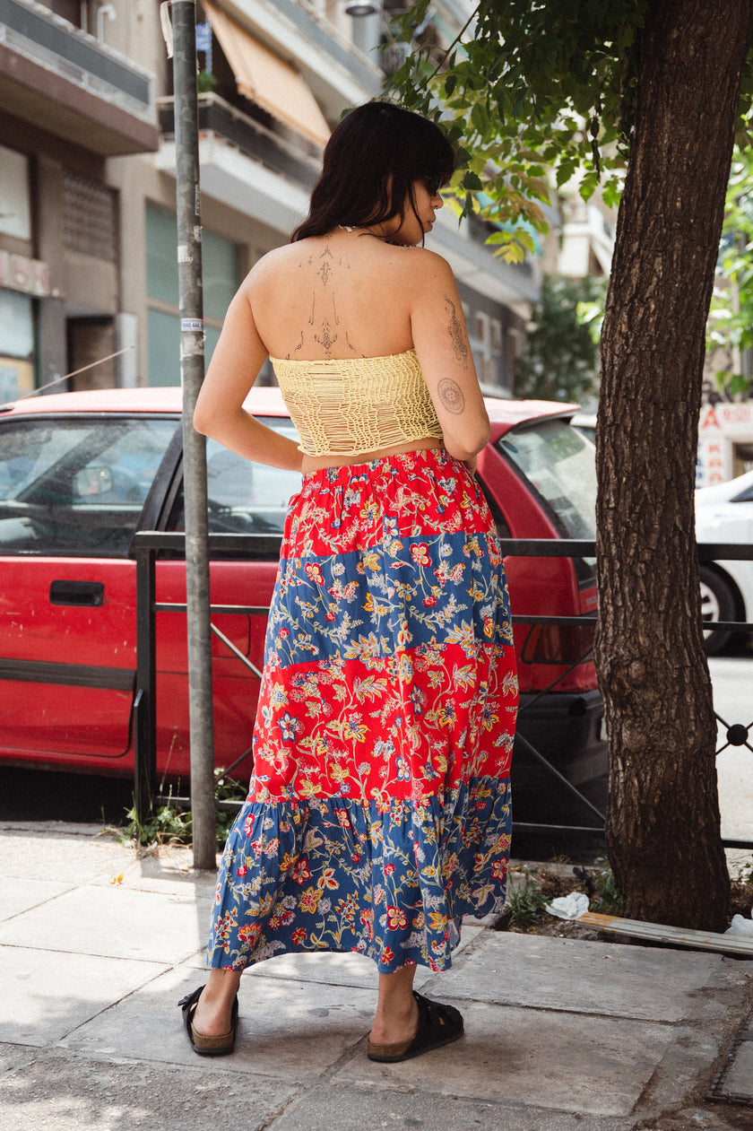 Super hot handmade distressed knit top