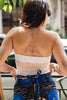 Stunning handmade distressed knit top