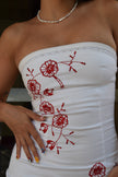 Jane Norman vintage strapless dress (S/M)