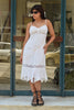 Stunning white fairy dress with embroidered detailing (L)