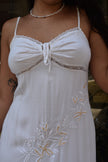 Stunning white fairy dress with embroidered detailing (L)