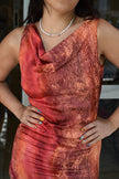 ROBERTA SCARPA vintage maxi 100% silk dress