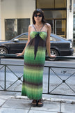 M Missoni striped long backless dress (M/L)