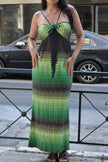 M Missoni striped long backless dress (M/L)