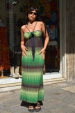 M Missoni striped long backless dress (M/L)