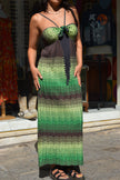 M Missoni striped long backless dress (M/L)