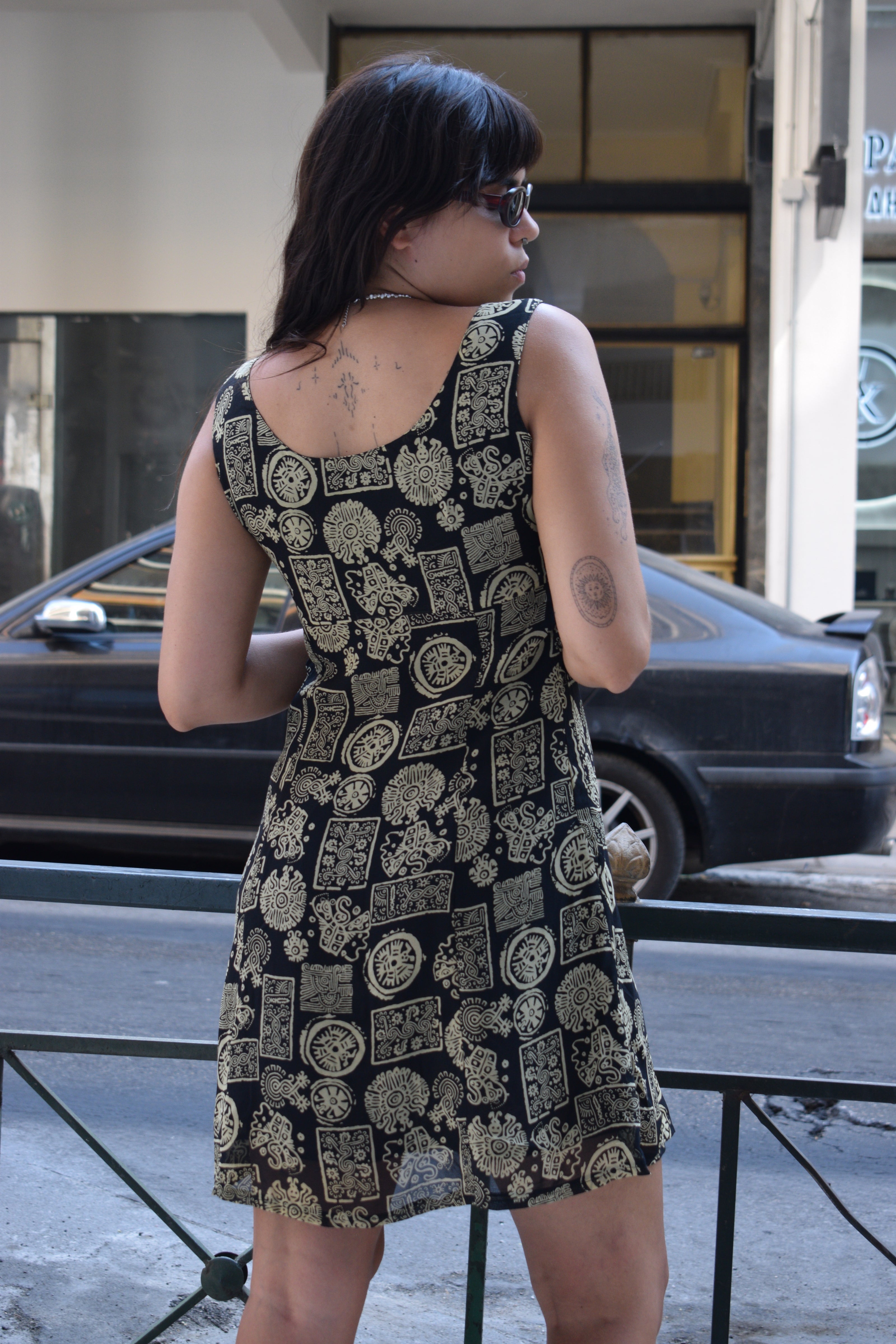 Pierre Cardin Paris patterned dress (M/L)