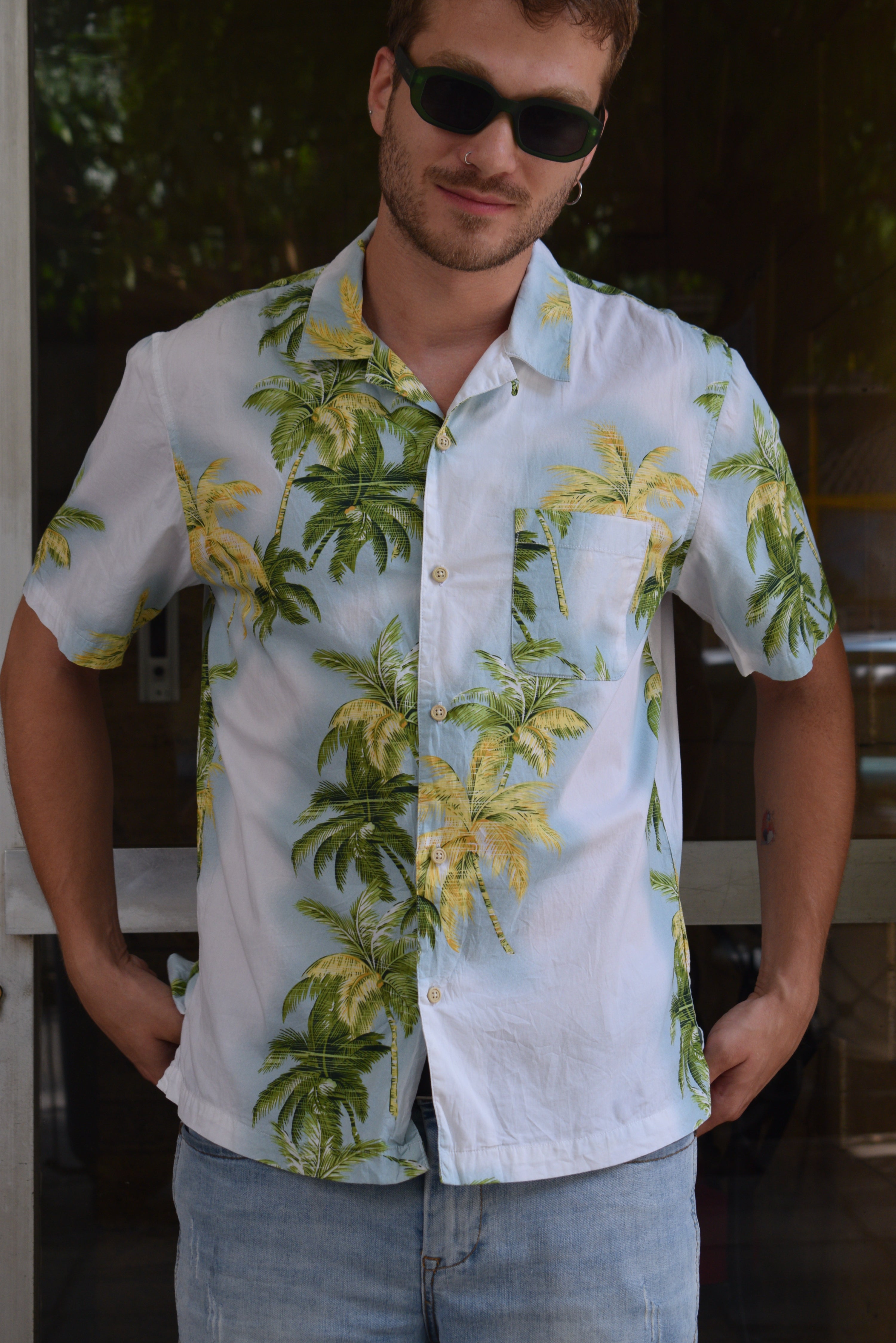 Men's Funky patterned shirt (M)