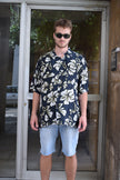 Vintage funky patterned shirt (XXL)