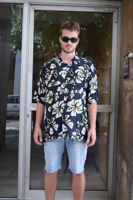 Vintage funky patterned shirt (XXL)