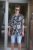 Vintage funky patterned shirt (XXL)