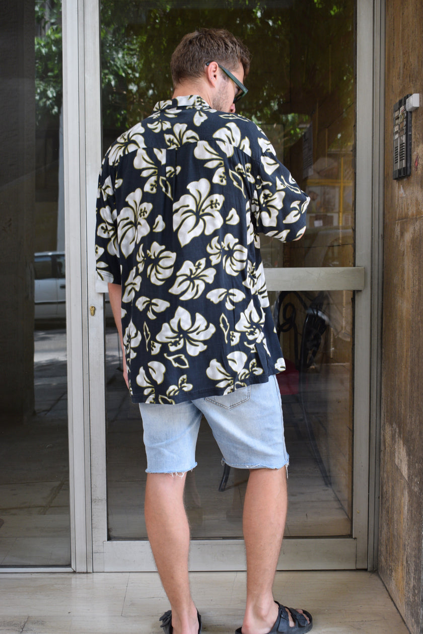 Vintage funky patterned shirt (XXL)