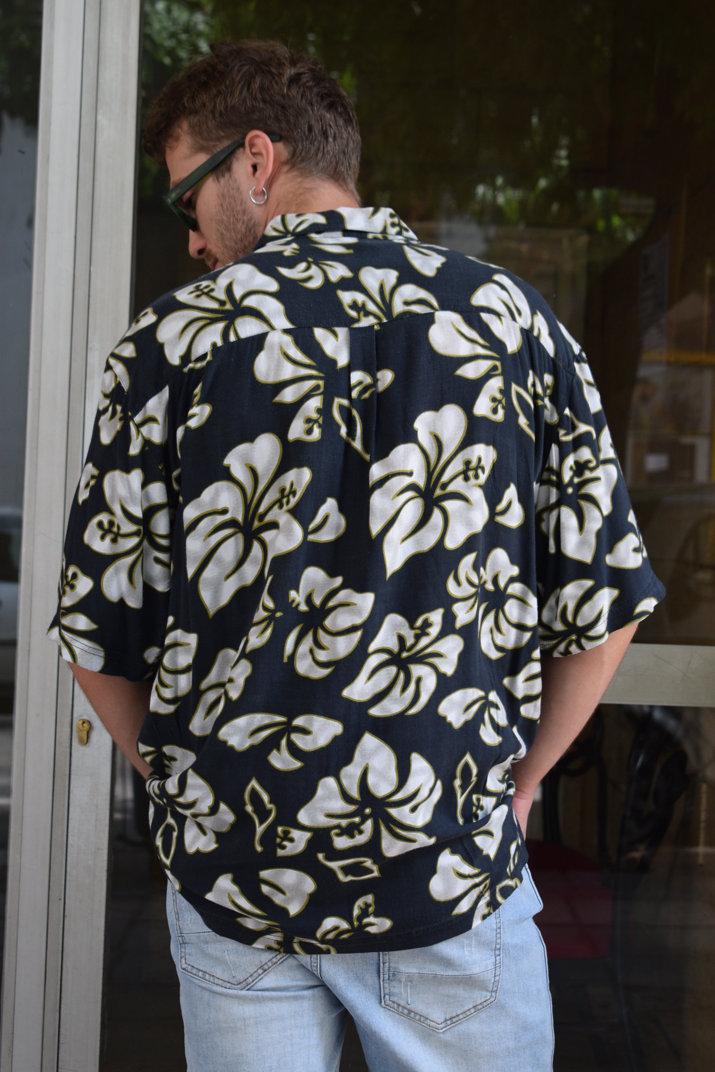 Vintage funky patterned shirt (XXL)