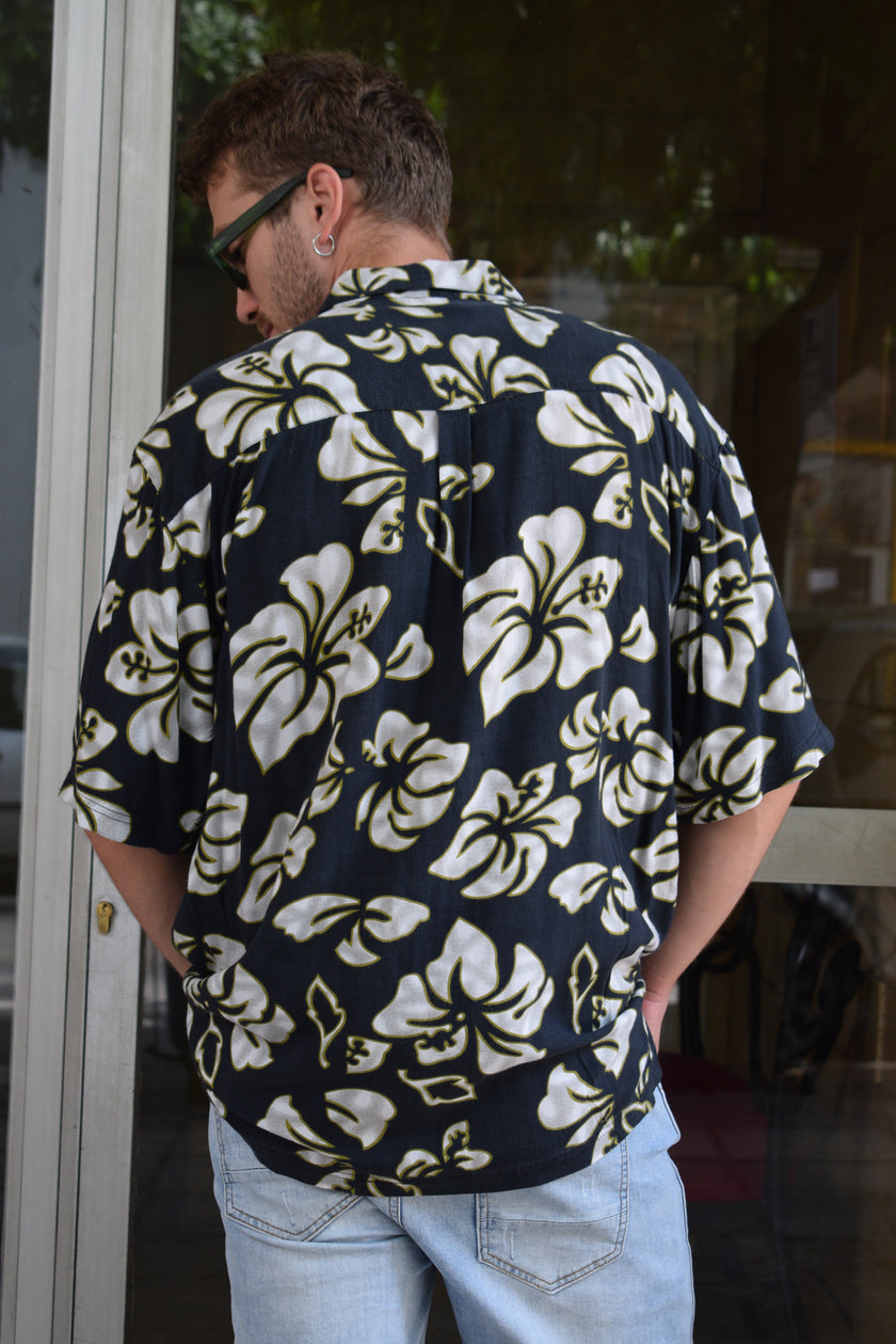 Vintage funky patterned shirt (XXL)