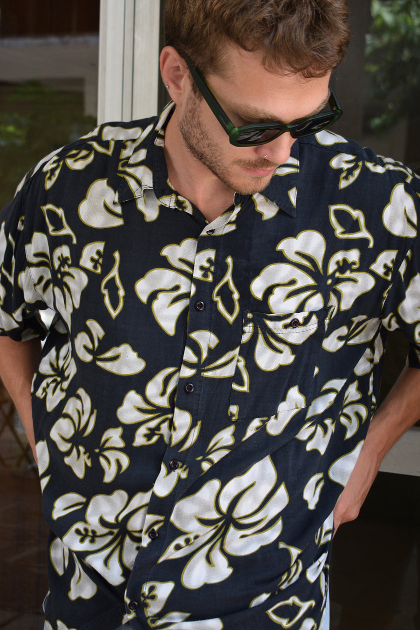 Vintage funky patterned shirt (XXL)