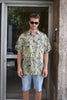 Vintage 100% Silk funky patterned shirt (XL)