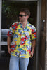 Vintage super funky patterned shirt (XL)