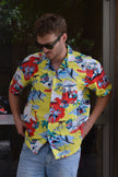 Vintage super funky patterned shirt (XL)