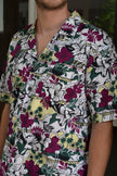 Vintage Bluebird funky patterned shirt (M)