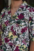 Vintage Bluebird funky patterned shirt (M)