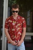 HANGTEN funky patterned shirt (M)