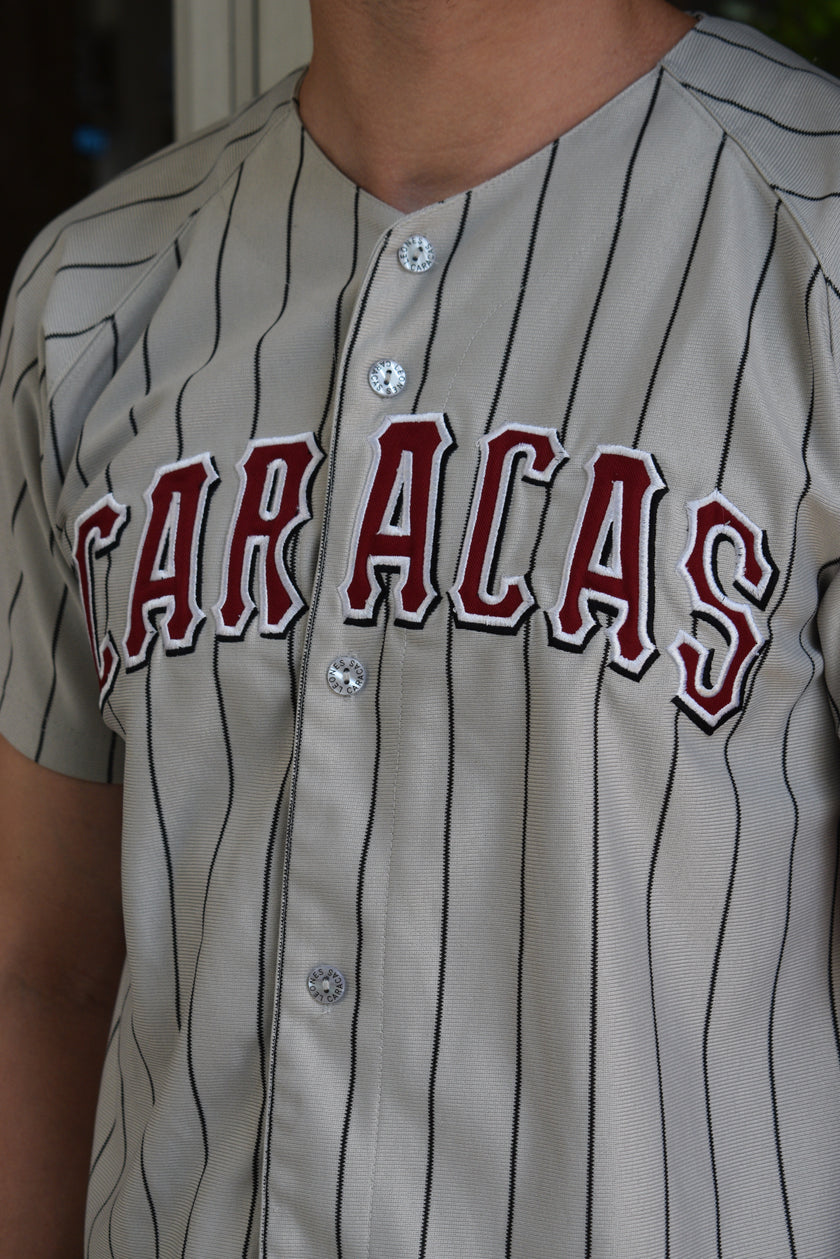 Leones del Caracas official pinsptripe Baseball Jersey (M)