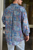 Vintage 100% silk funky shirt (L)