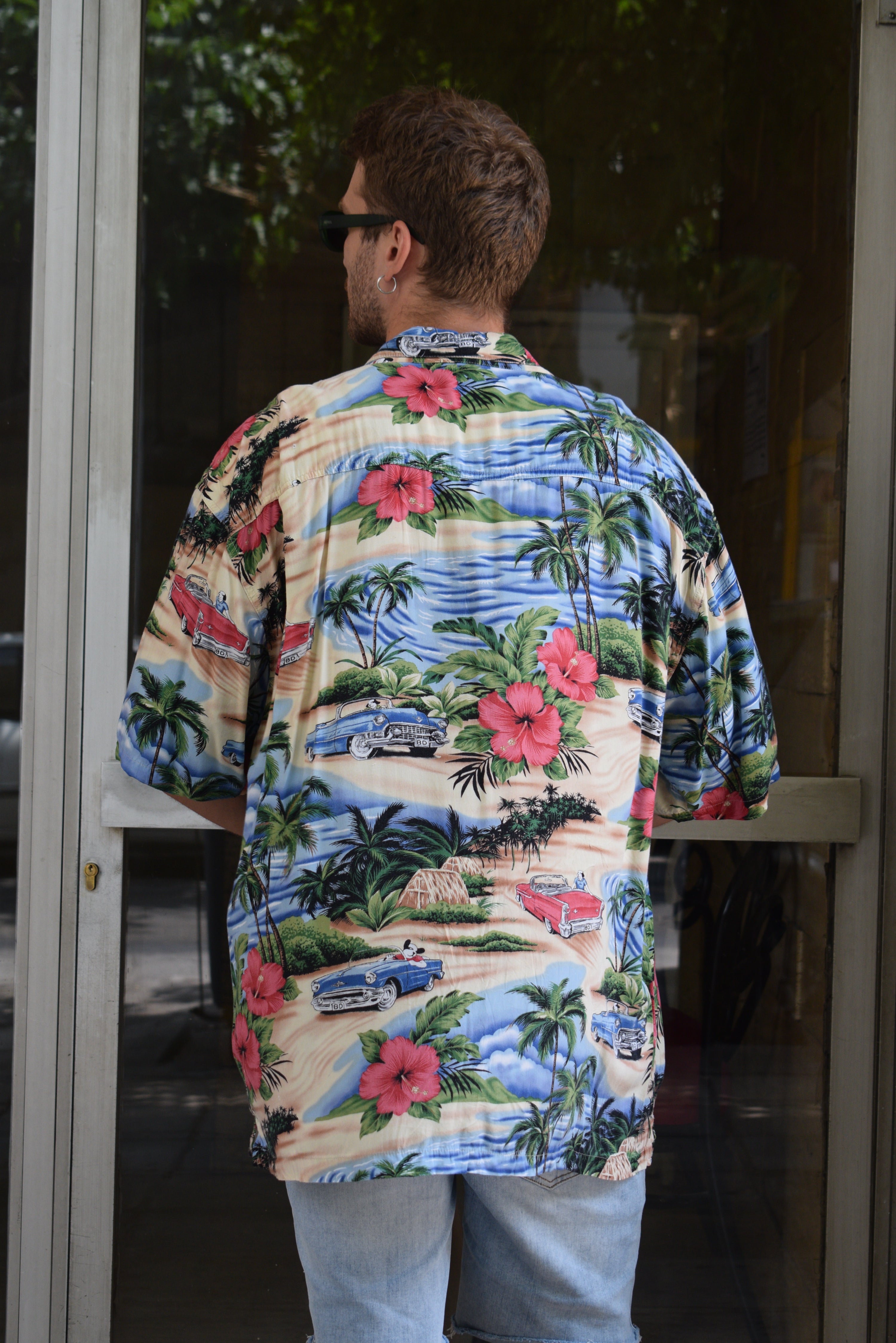 Vintage Funky patterned shirt (2-3XL)
