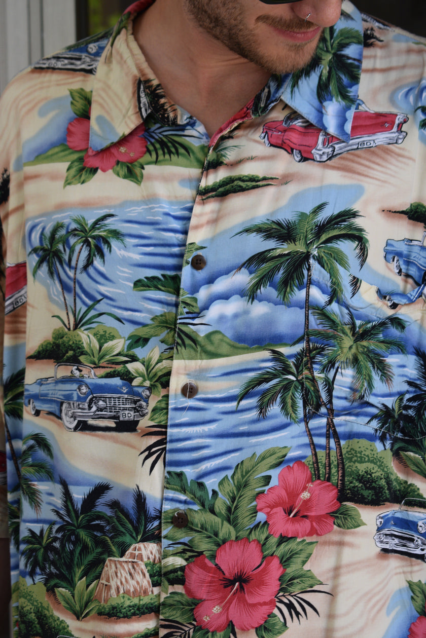 Vintage Funky patterned shirt (2-3XL)